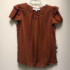 NWT Nine West | Suit Separates Ruffled Sleeve Top
